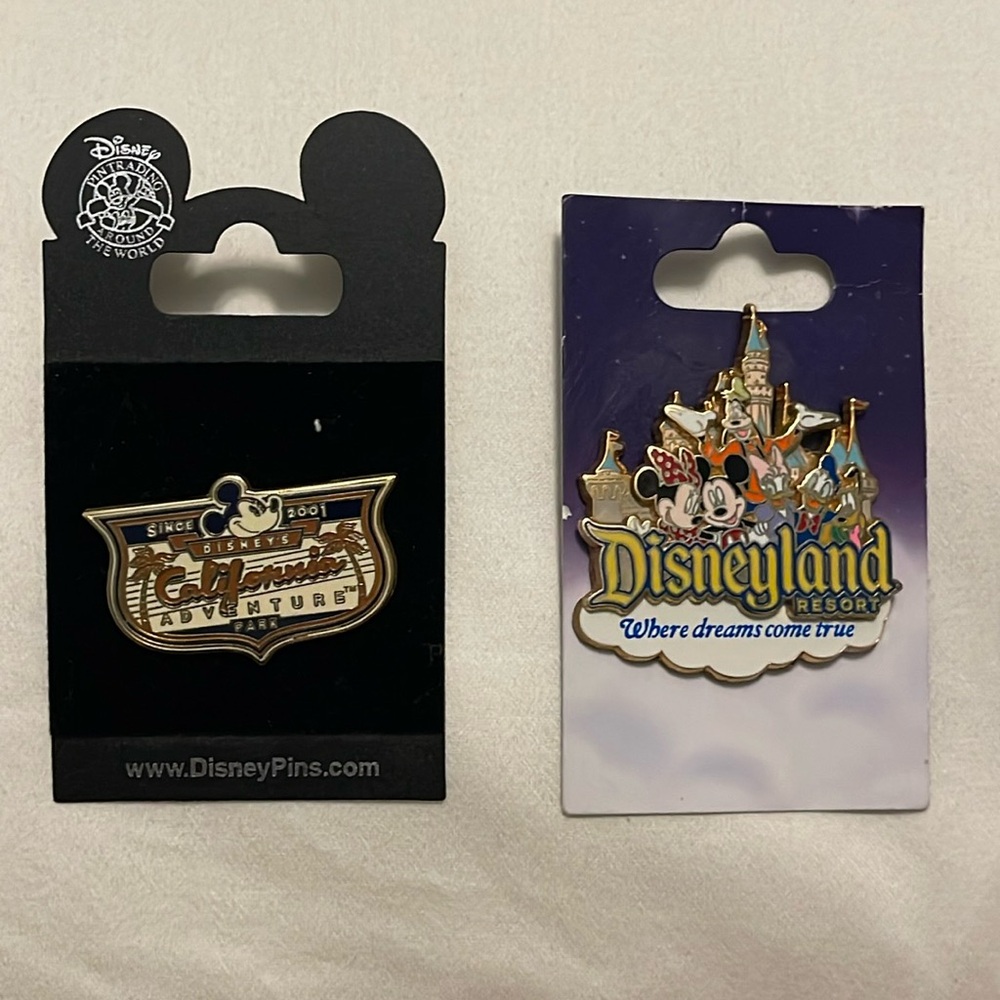 Pair of Disneyland California Collector’s Pins